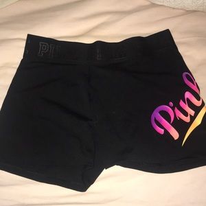 PINK spandex shorts